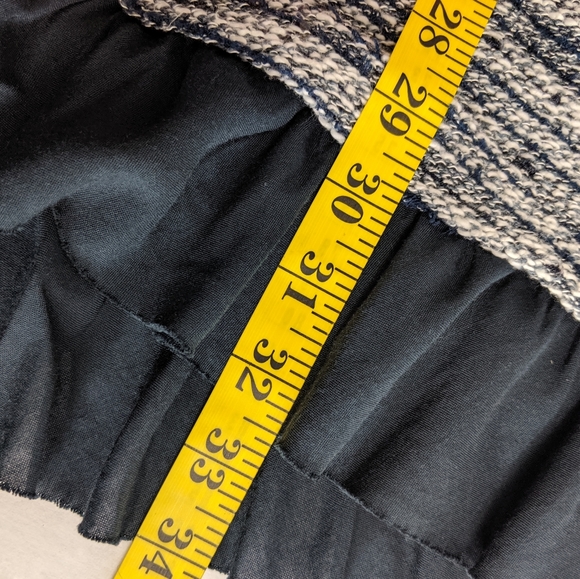 Mystree Navy Marled Double Breast Sweater Coat ML - Picture 15 of 16